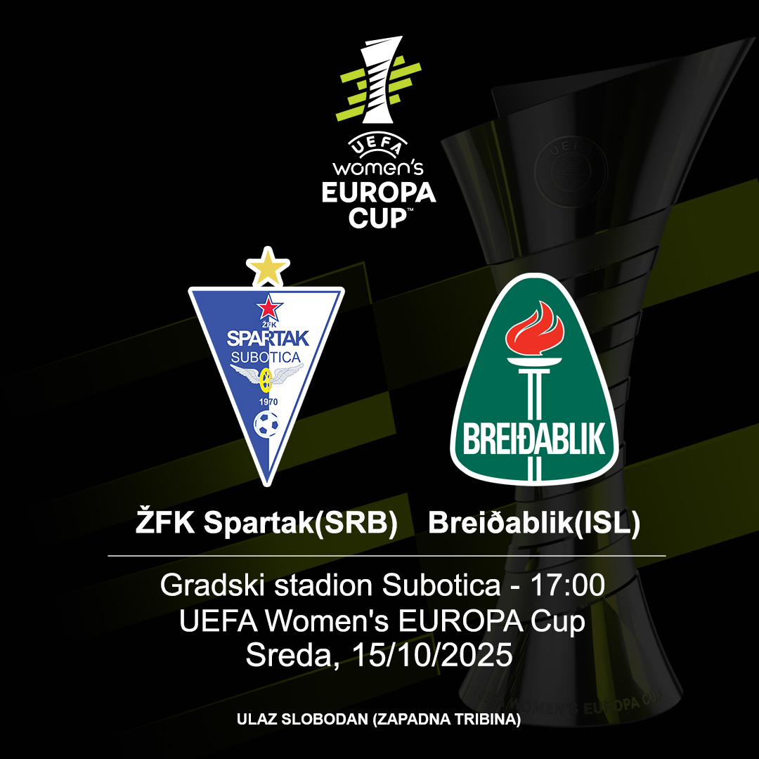 OTVOREN PROCES AKREDITOVANJA | ŽFK Spartak (SRB) - Breidablik (ISL)